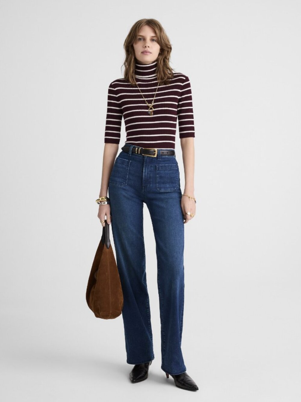 Madewell The Emmett Wide-Leg Jean | Size 30 | Nighthawk Wash